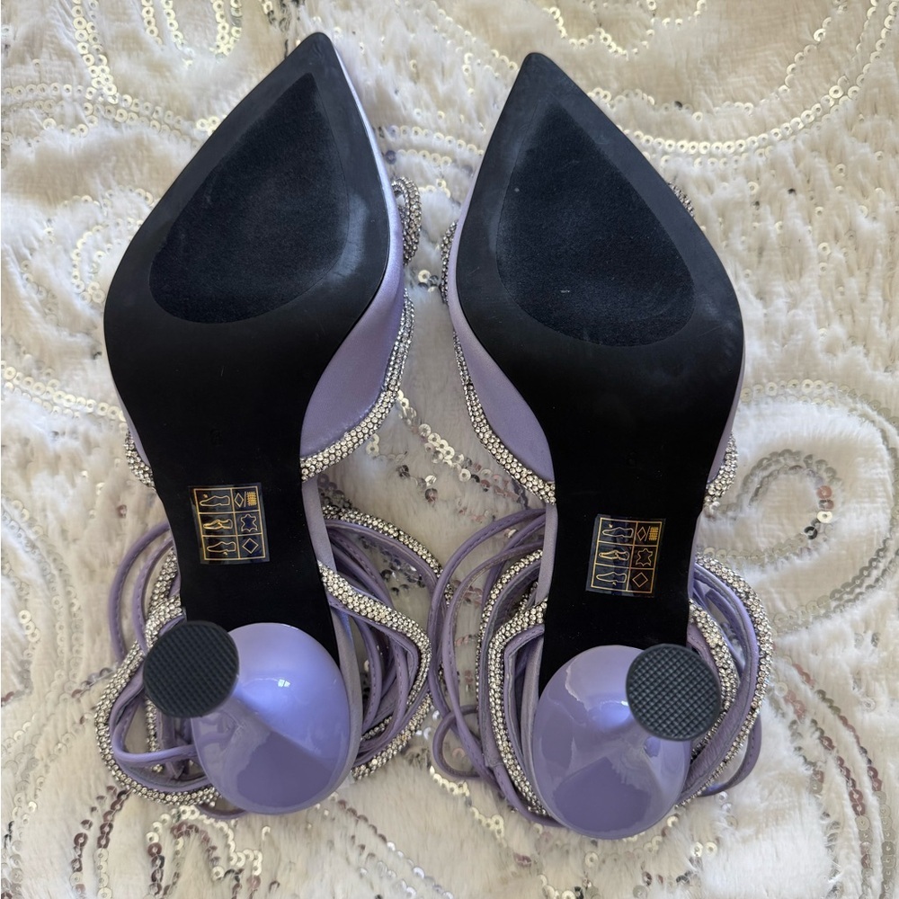 NWT Jeffrey Campbell x Free People Dazzle Knot Heels | Black Rhinestone - Picture 4 of 4